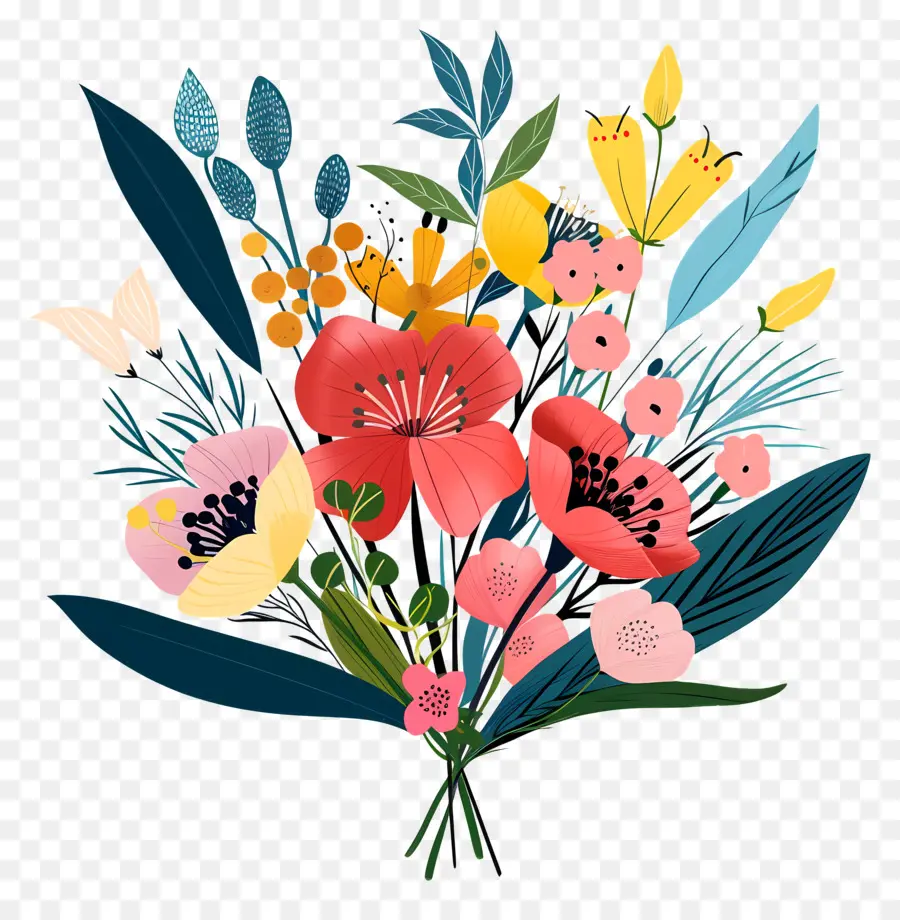 Bouquet De Fleurs，Bouquet PNG