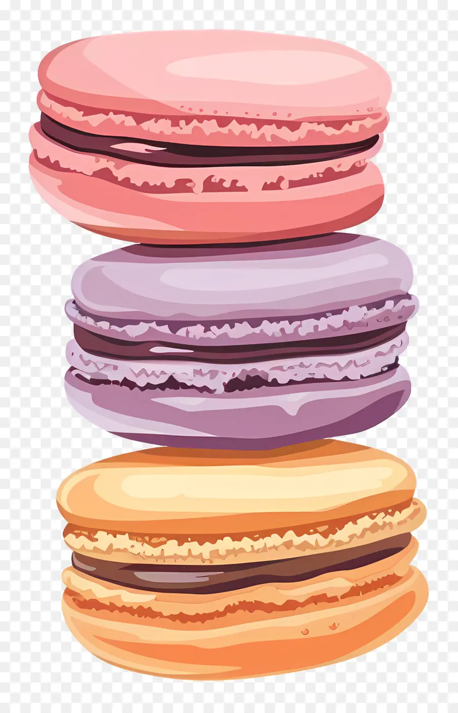 Macarons，Coloré PNG