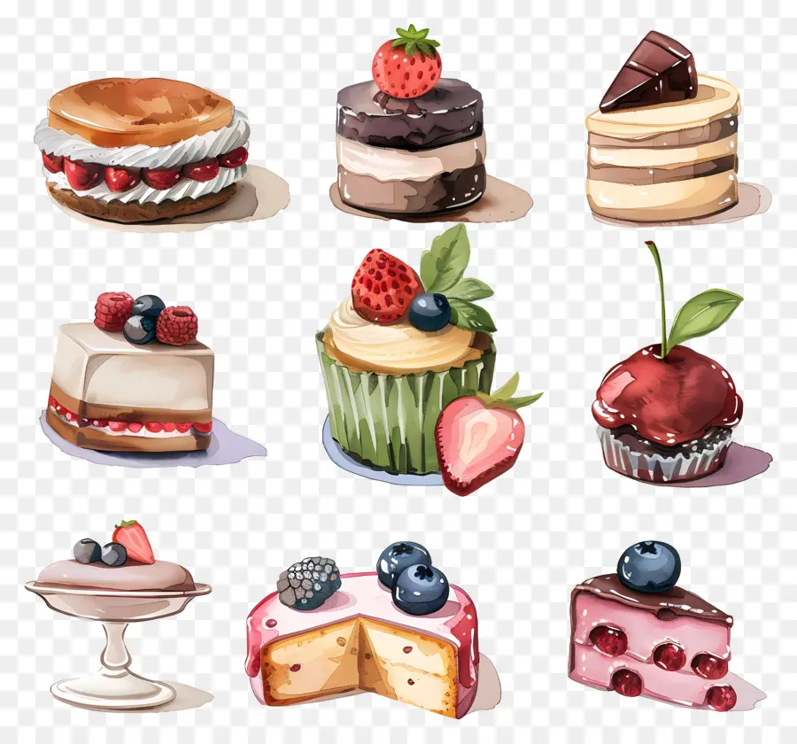 Desserts，Desserts Assortis PNG