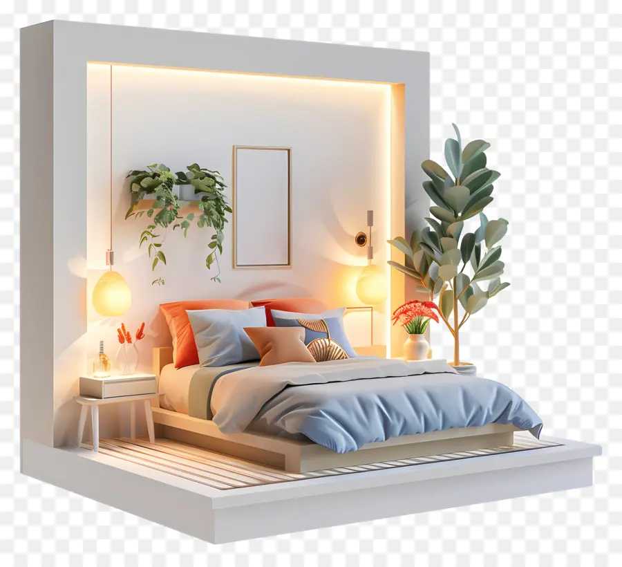 Chambre à Coucher，Lit PNG