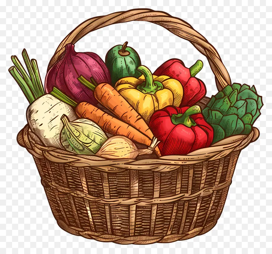 Panier De Légumes，Légumes PNG