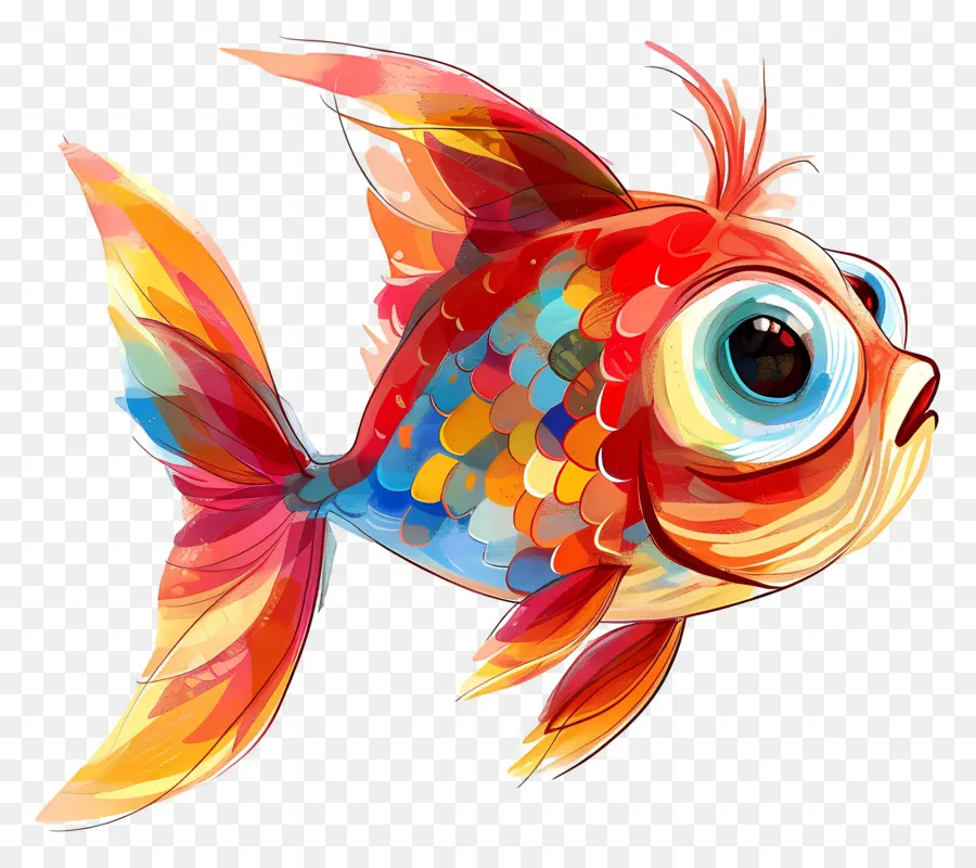 Poisson De Dessin Animé，Poisson Coloré PNG