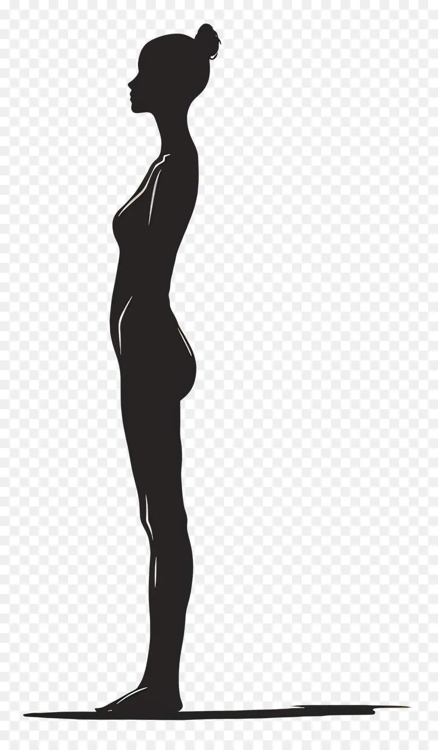 Silhouette De Femme Debout，Silhouette De Femme PNG