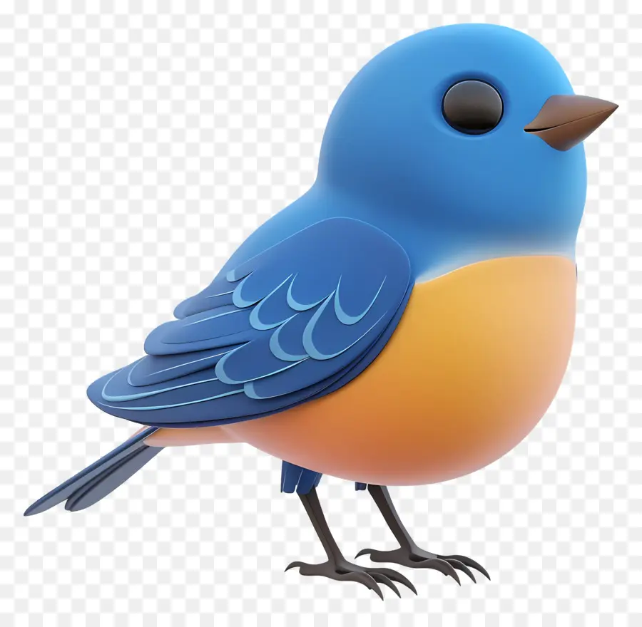 Oiseau Bleu，Dessin Animé PNG