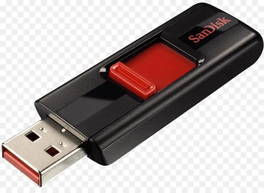 Черный Usb накопитель，СанДиск PNG