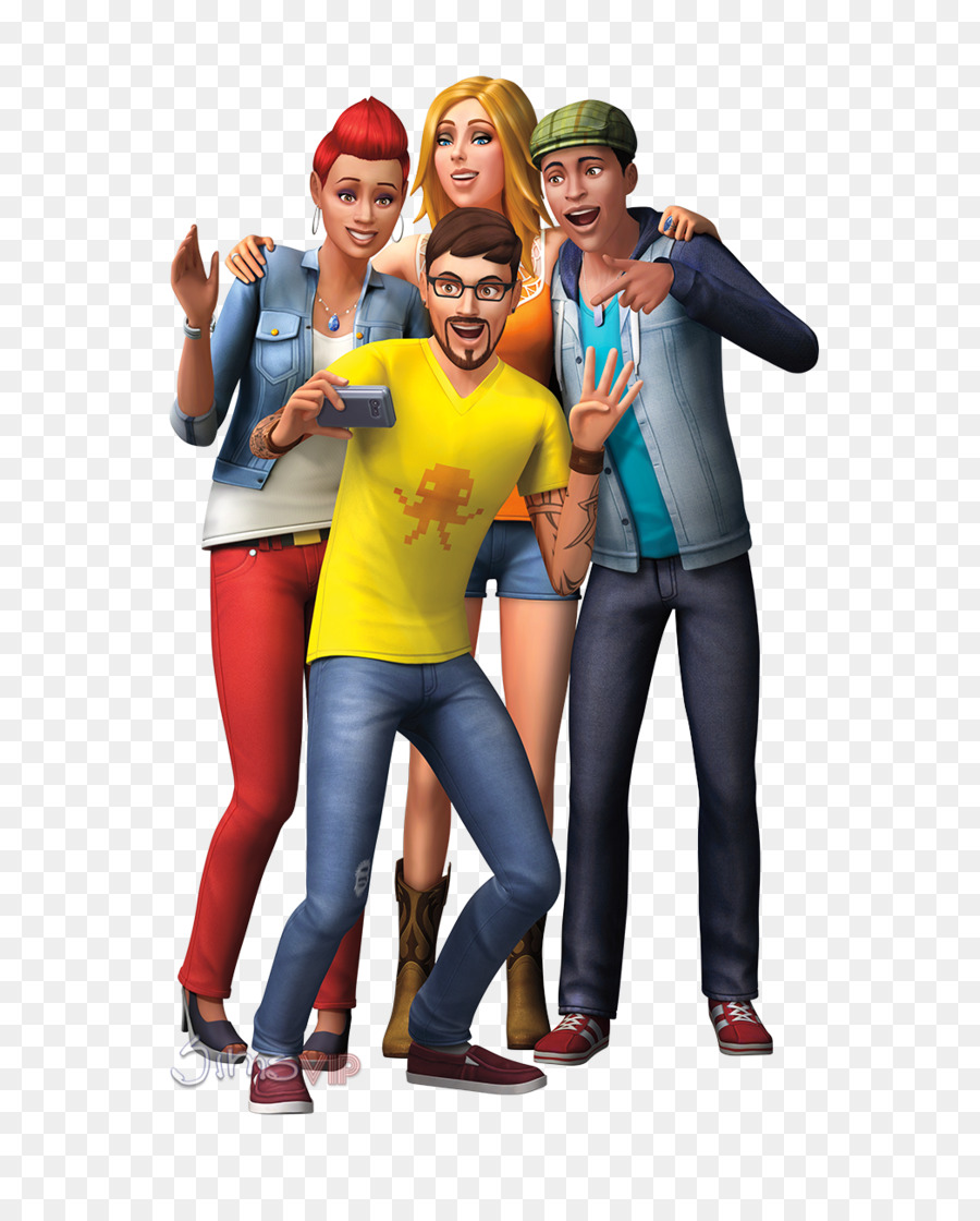 Группа персонажей Sims，Симс PNG