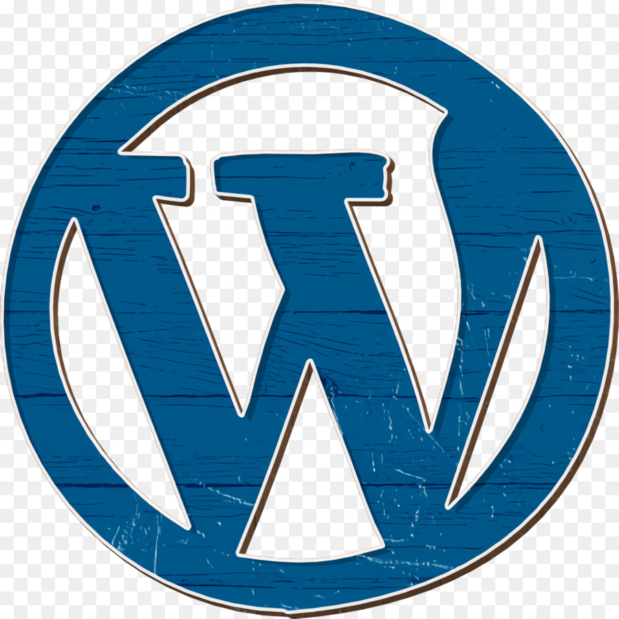 Логотип Wordpress，синий PNG