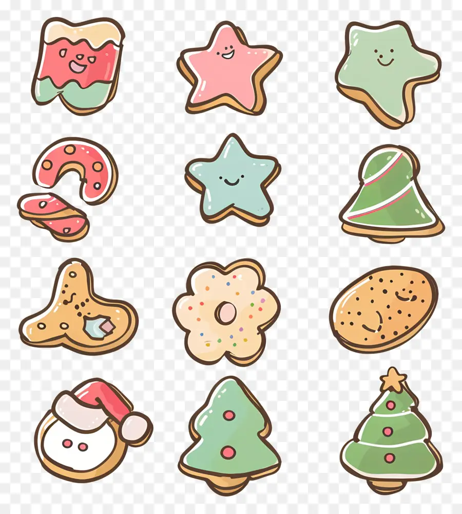 Рождественское печенье，Файлы Cookie PNG