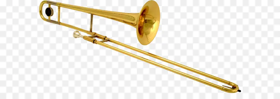 Trombón Dorado，Latón PNG