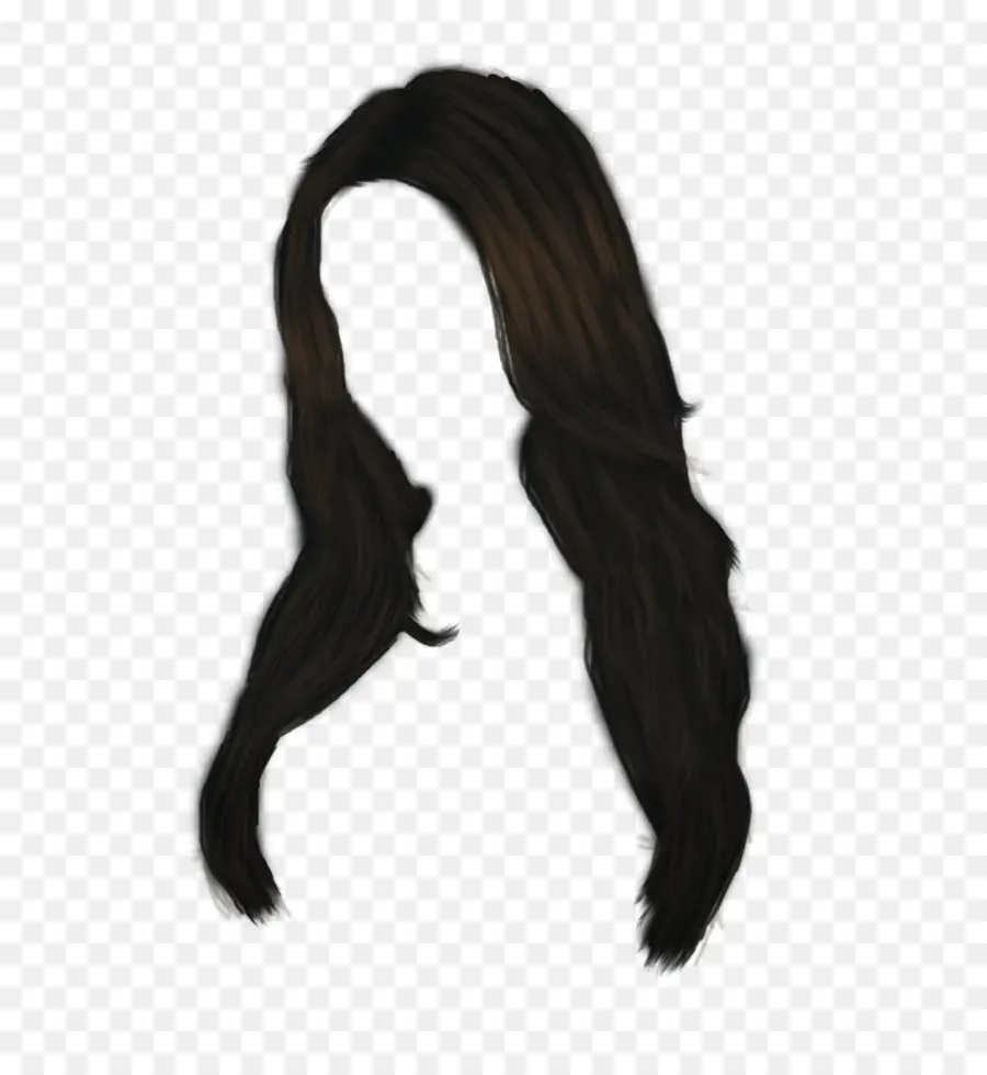 Pelo Largo Y Negro，Cabello PNG