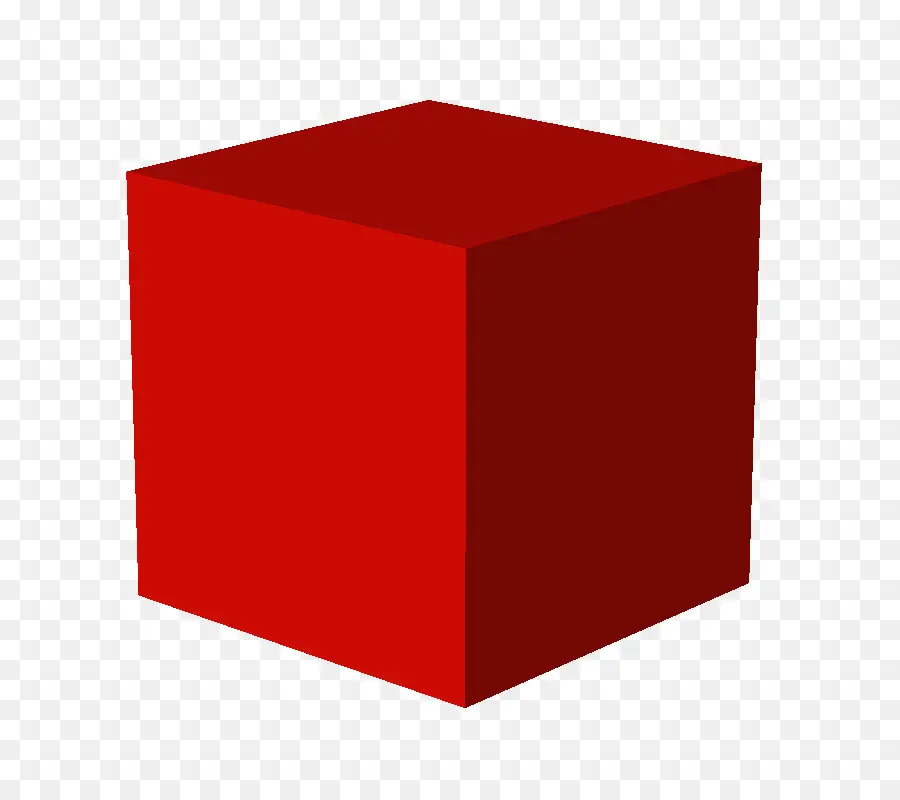 Cubo Rojo，3d PNG