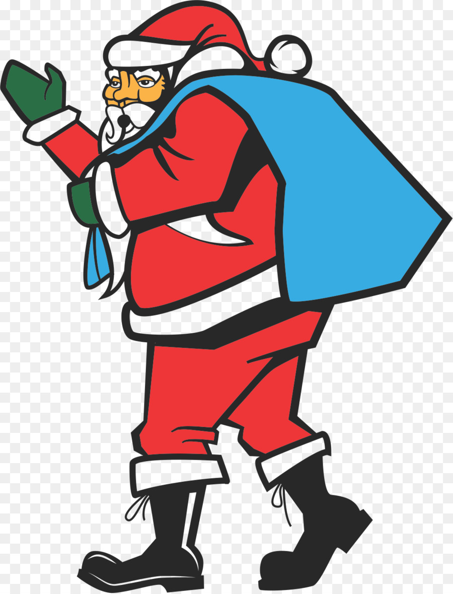 Papá Noel，Traje Rojo PNG