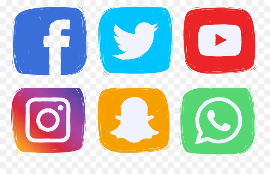 Iconos De Redes Sociales，Aplicaciones PNG