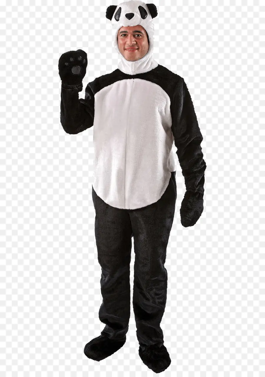 Disfraz De Panda，En Blanco Y Negro PNG