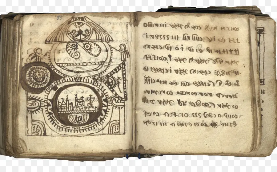 Libro Antiguo，Manuscrito PNG