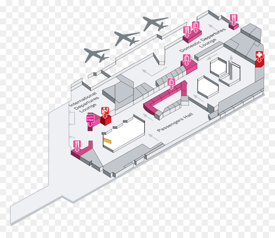 Mapa Del Aeropuerto，Terminal PNG