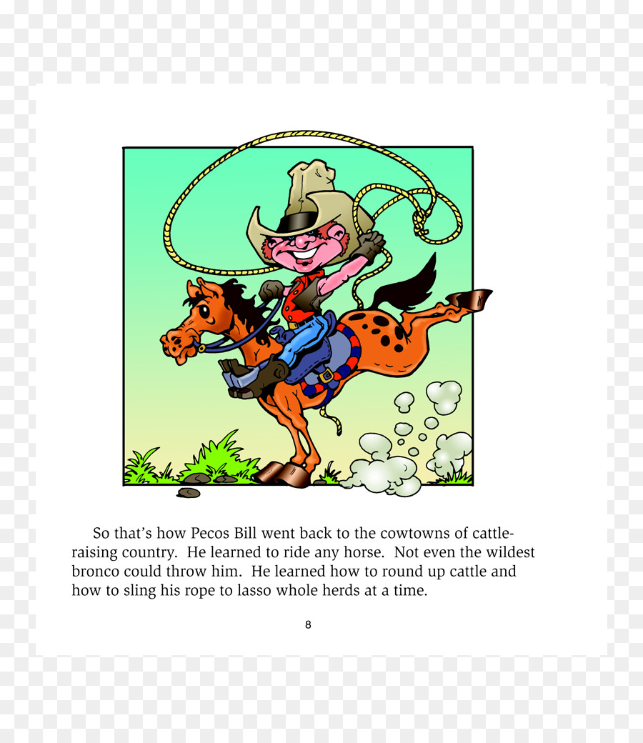 Ilustración De Bill Pecos，Vaquero PNG