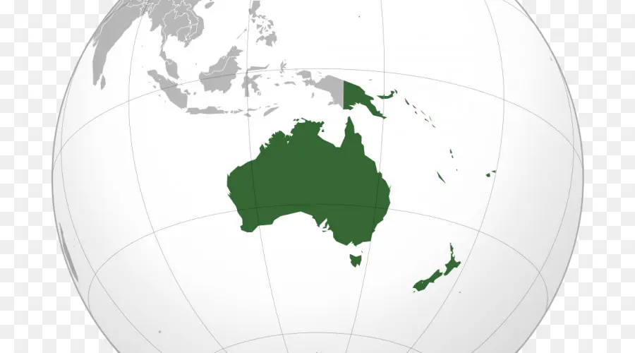 Mapa De Australia Y Oceanía，Continente PNG