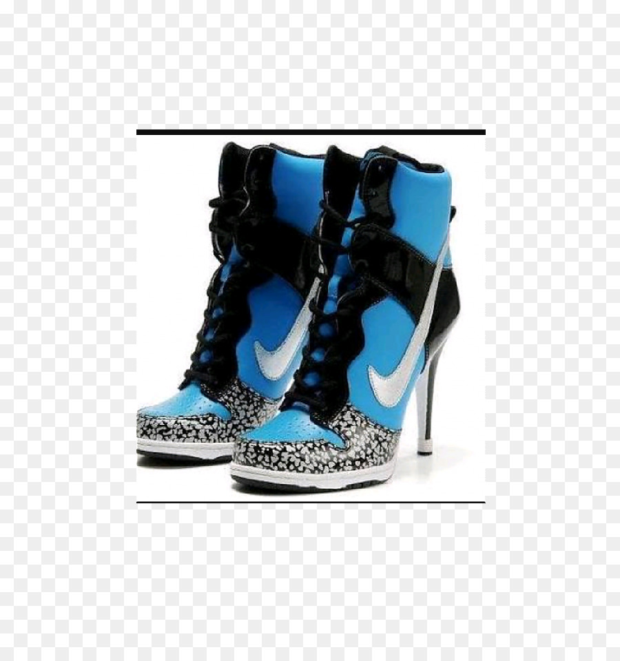 Zapatillas De Tacón Alto，Azul PNG