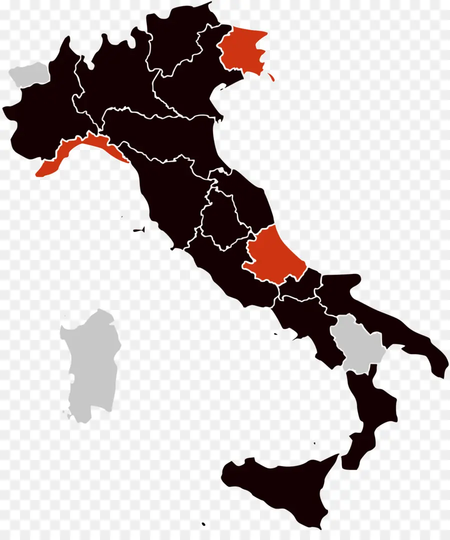 Mapa De Italia，País PNG