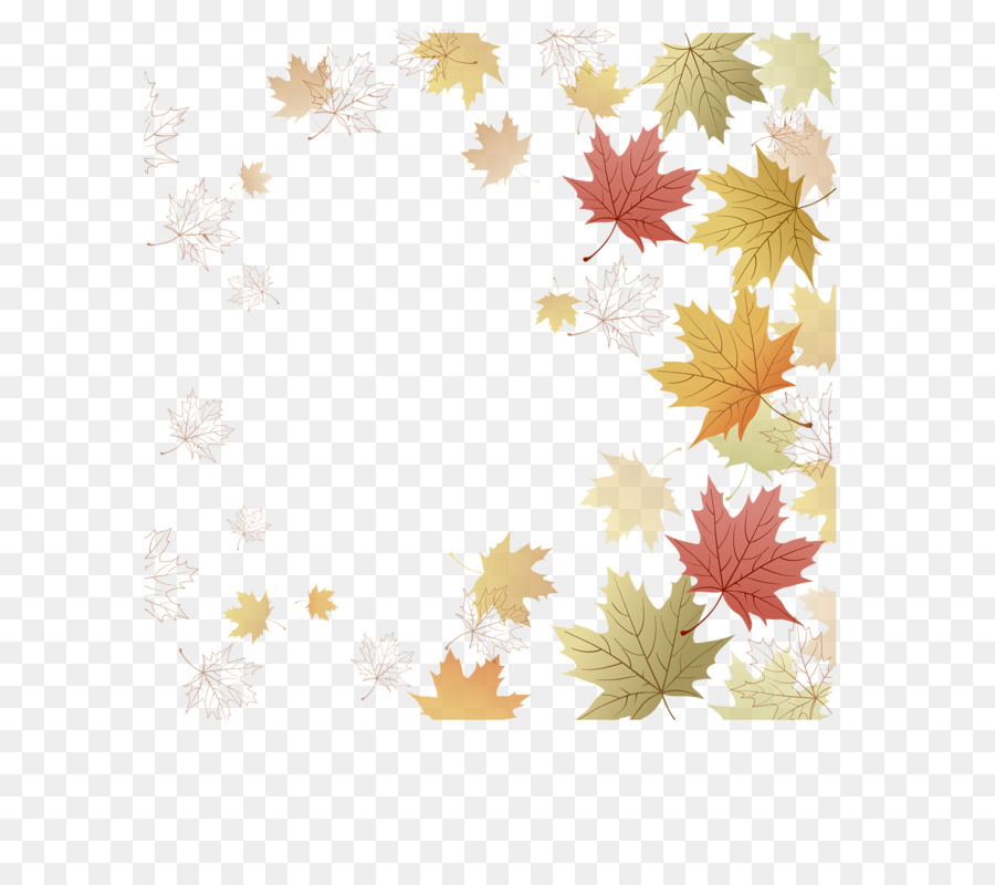 Hojas De Otoño，Rojo PNG