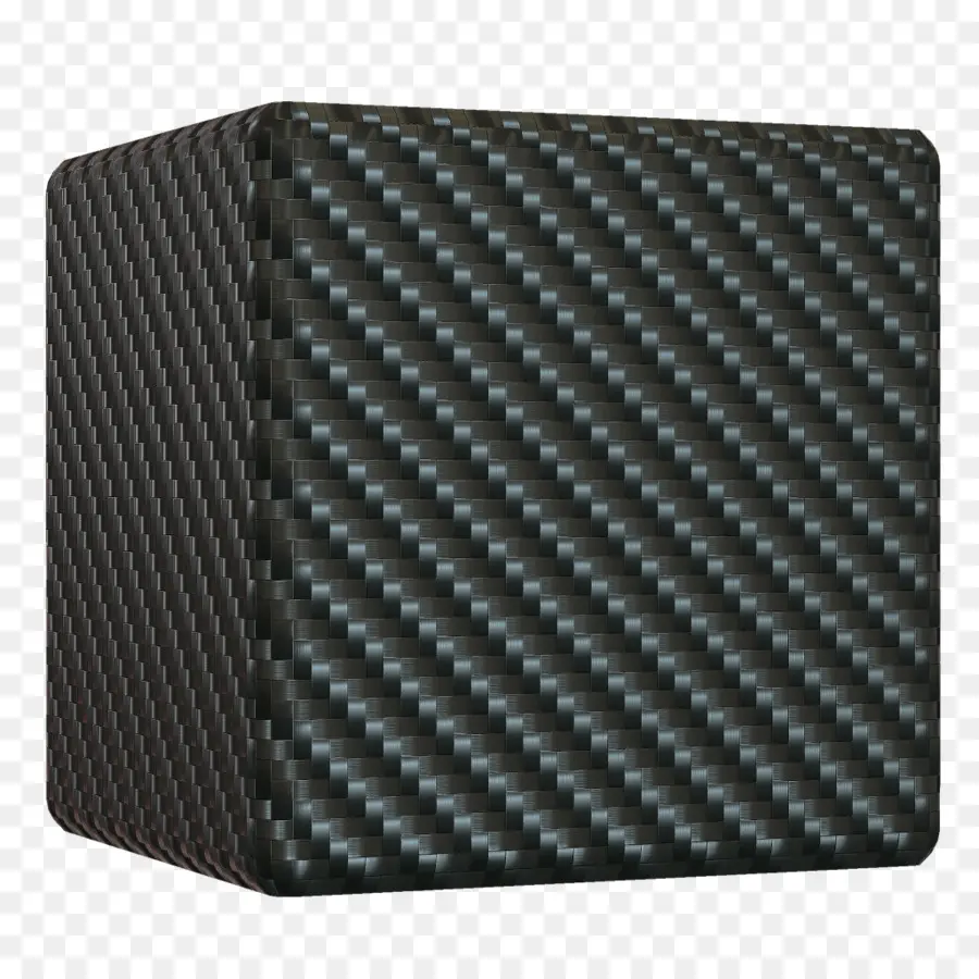 Cubo De Fibra De Carbono，Material PNG