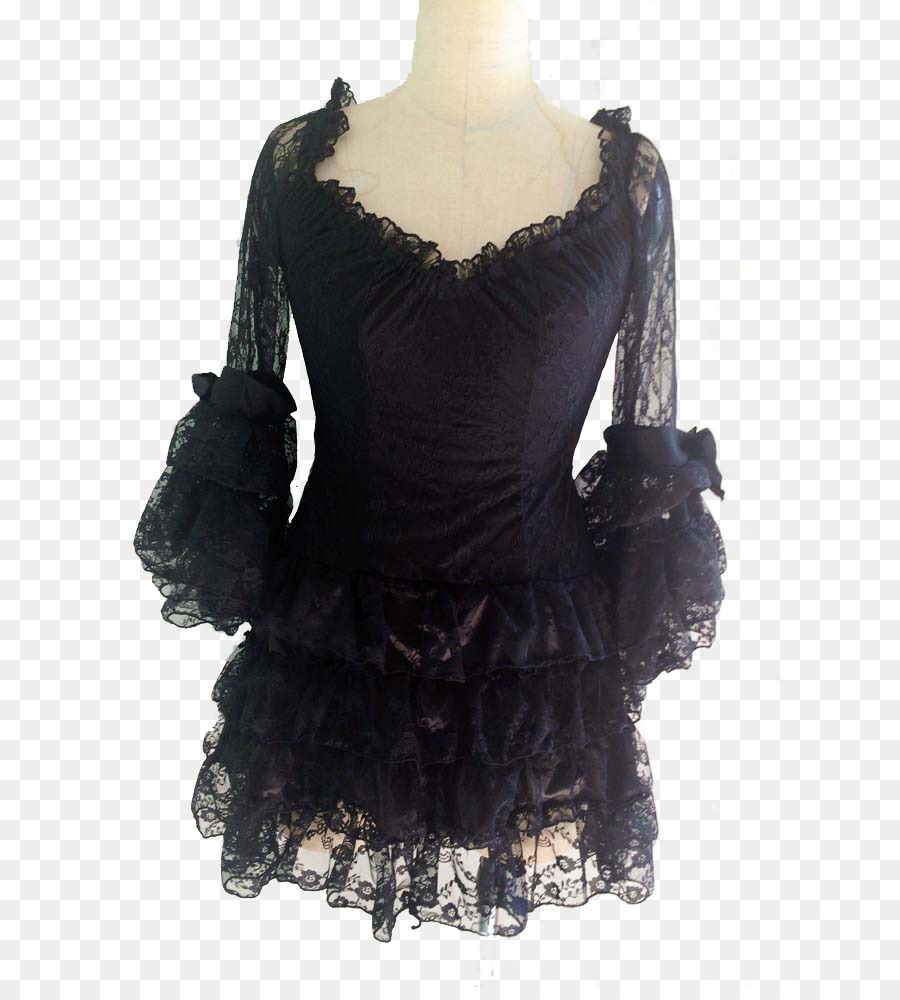 Pequeño Vestido Negro，Hombro PNG