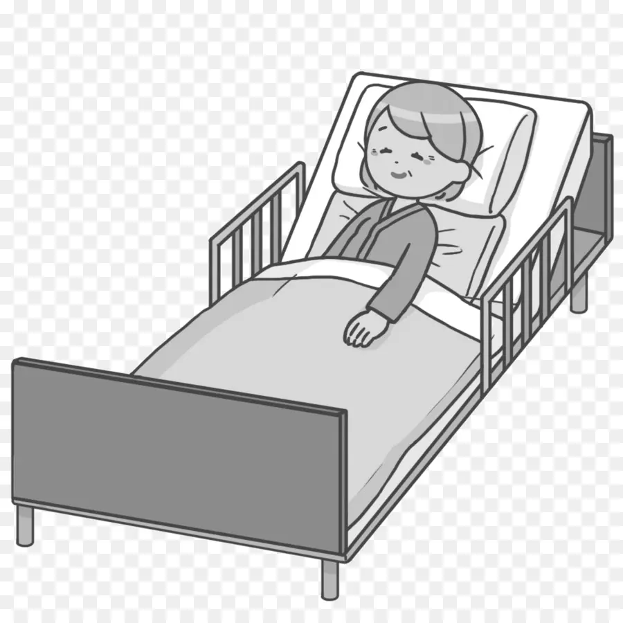 Persona En La Cama，Descansando PNG