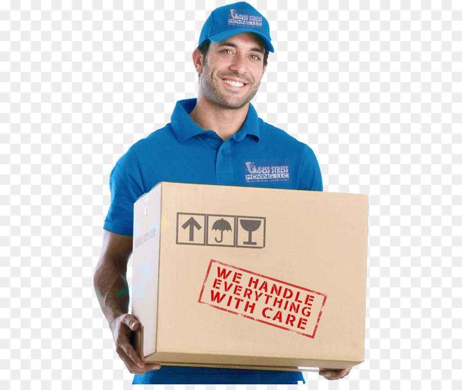 Repartidor Con Un Paquete，Caja PNG