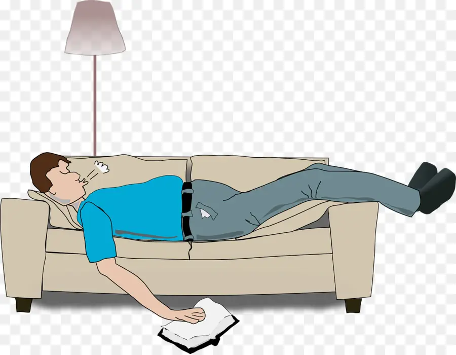 Hombre Dormido，Sofá PNG