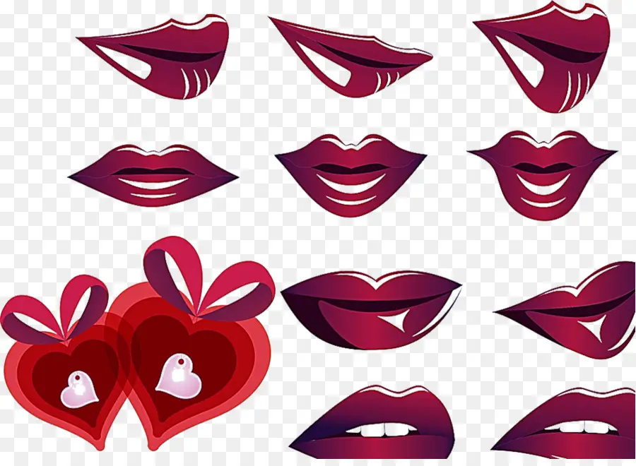 Labios Rojos，Rojo PNG