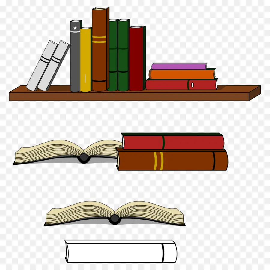 Libros，Estante PNG