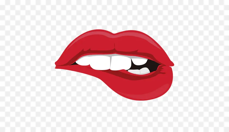 Labios Rojos，Dientes PNG