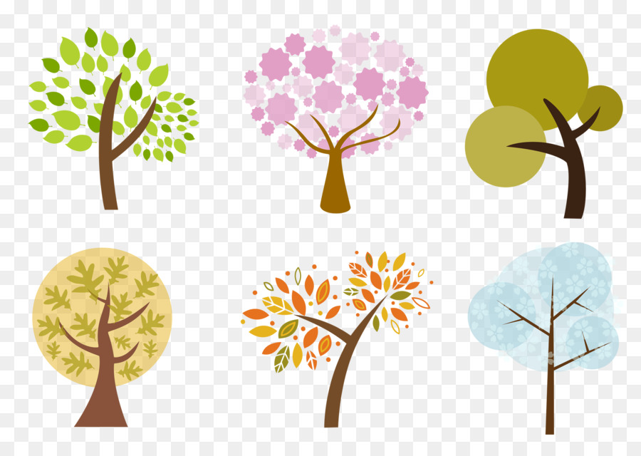 Ilustraciones De árboles，Naturaleza PNG