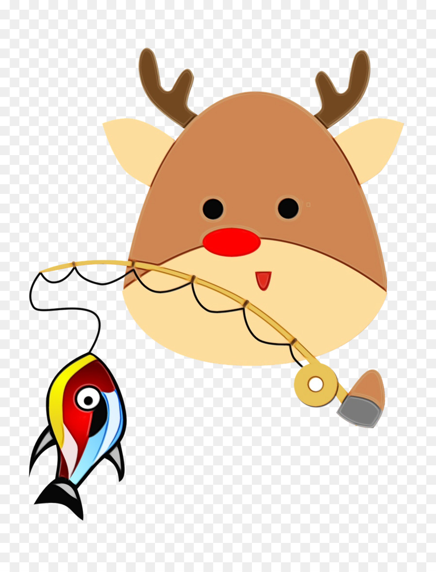 Reno De Dibujos Animados，Pesca PNG