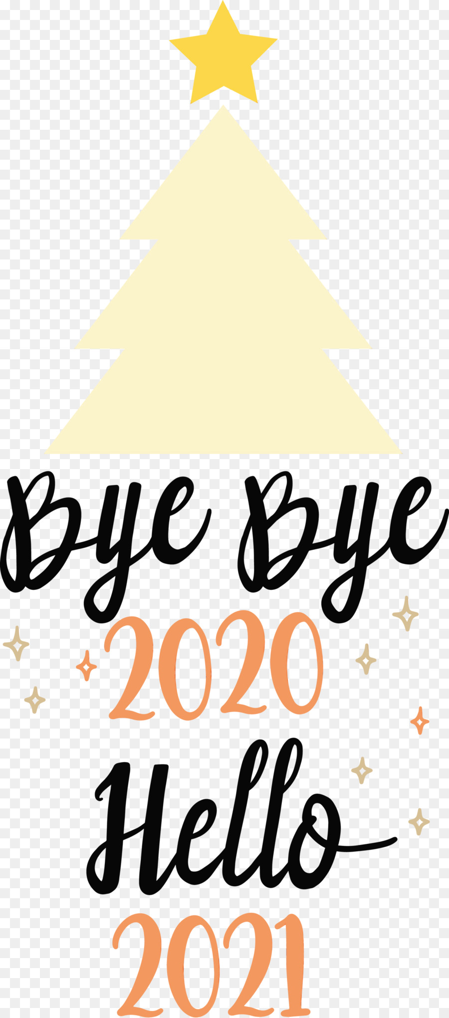 Adiós 2020 Hola 2021，Año Nuevo PNG