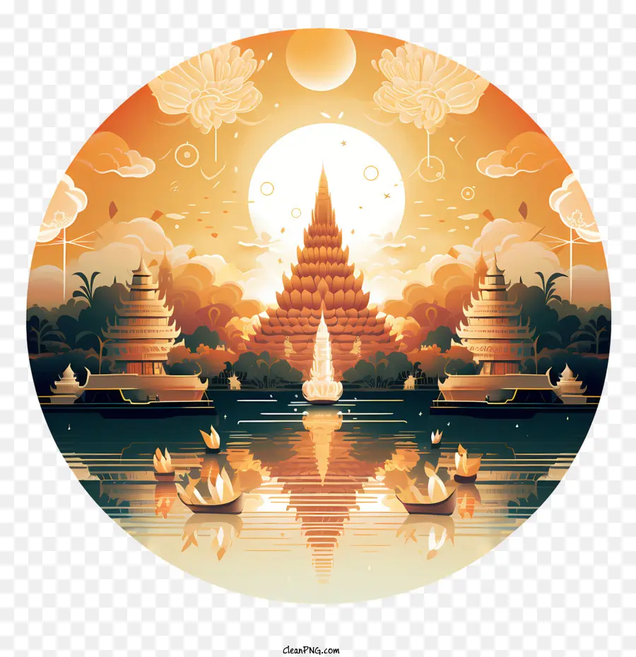 Loy Krathong，Templo PNG