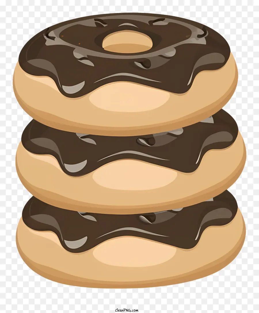 Donas De Chocolate，Pila PNG