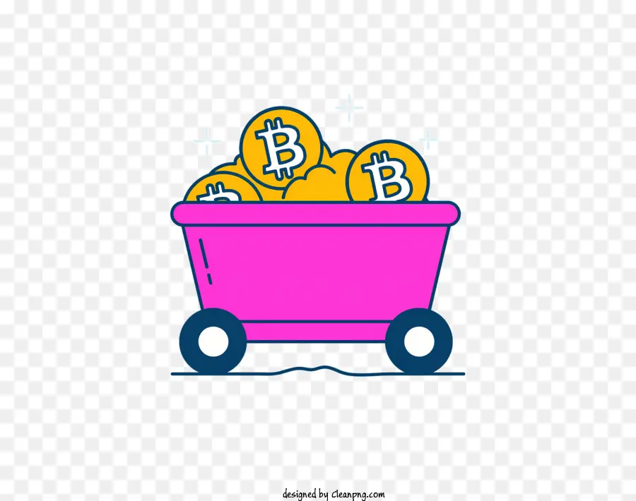 Icono，Carro Bitcoin PNG