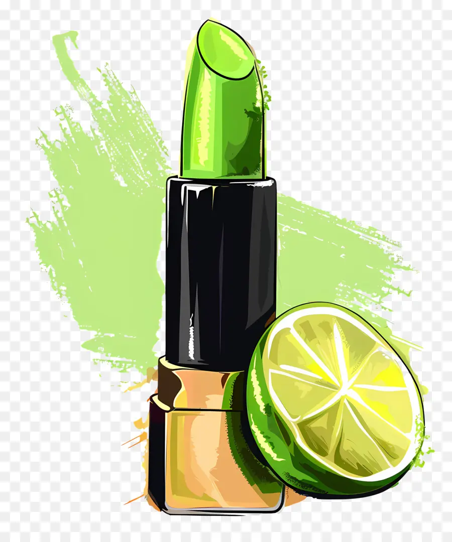 Lápiz Labial，Lápiz Labial Verde PNG