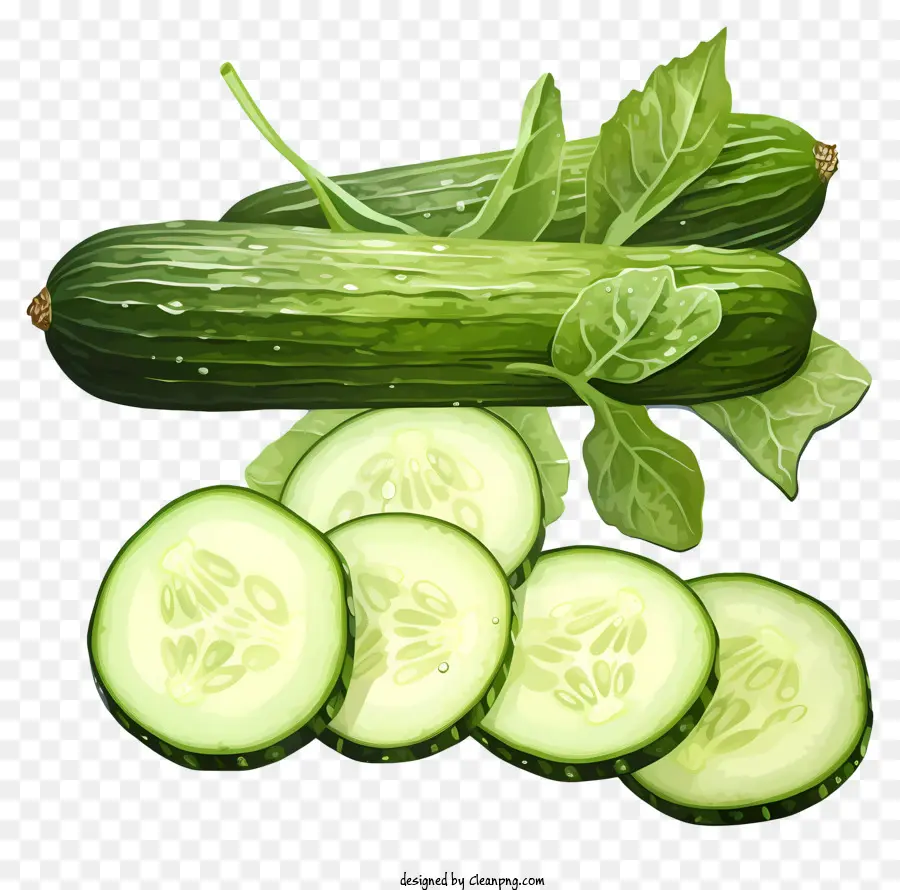 Pepino Acuarela，Pepino PNG