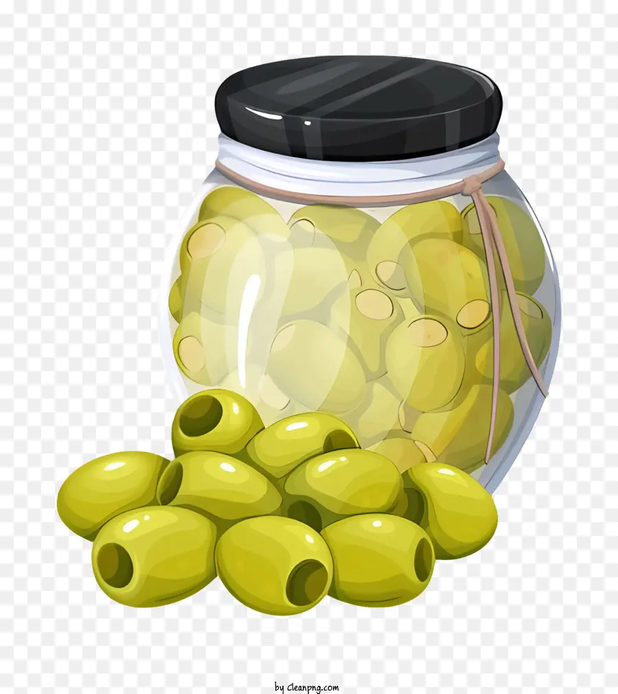 Aceitunas En Frasco，Aceitunas Verdes PNG