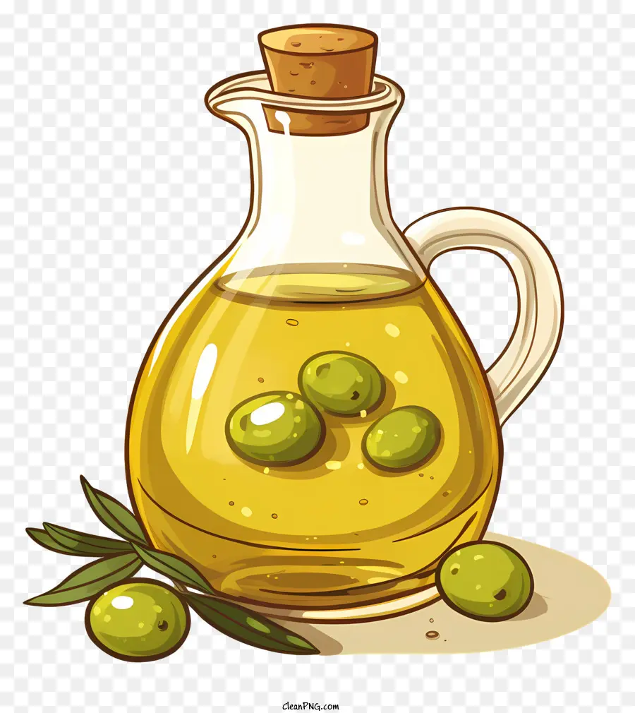 Aceite De Oliva Estilo Garabato，Aceite De Oliva PNG