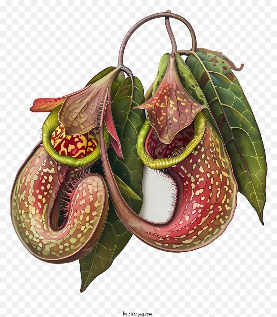 Nepentes，Plantas De Jarra Manchadas PNG