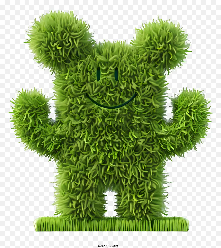 Hierba Verde，Personaje Peludo Verde PNG