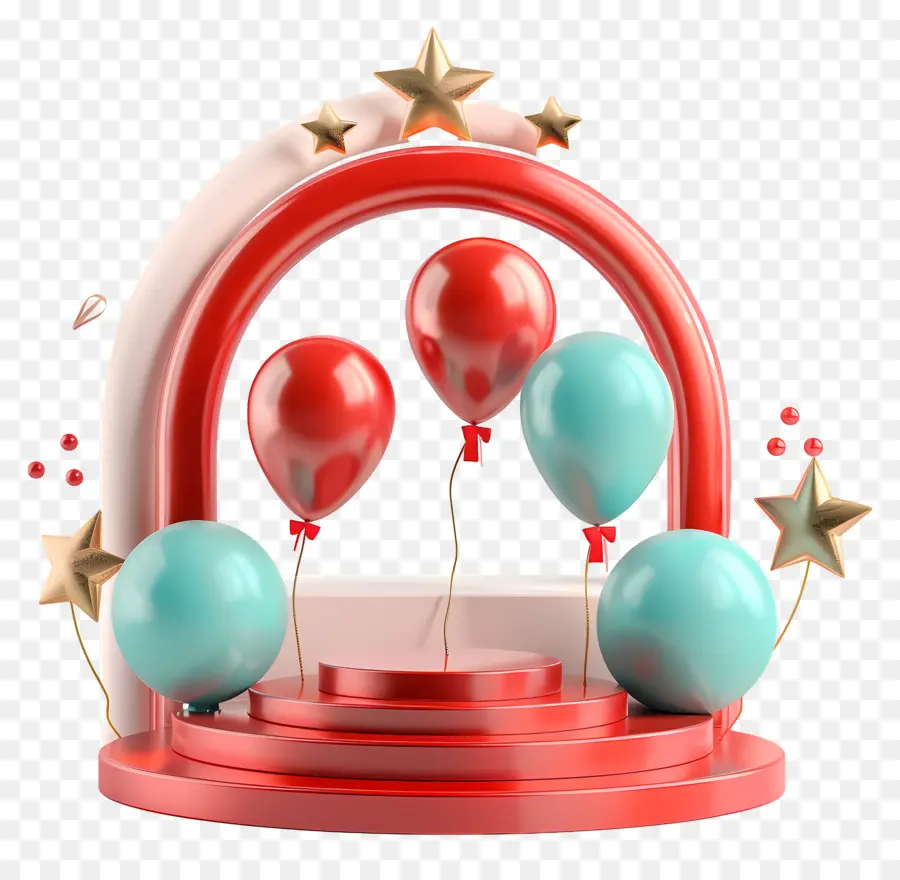 Podio，Globos PNG