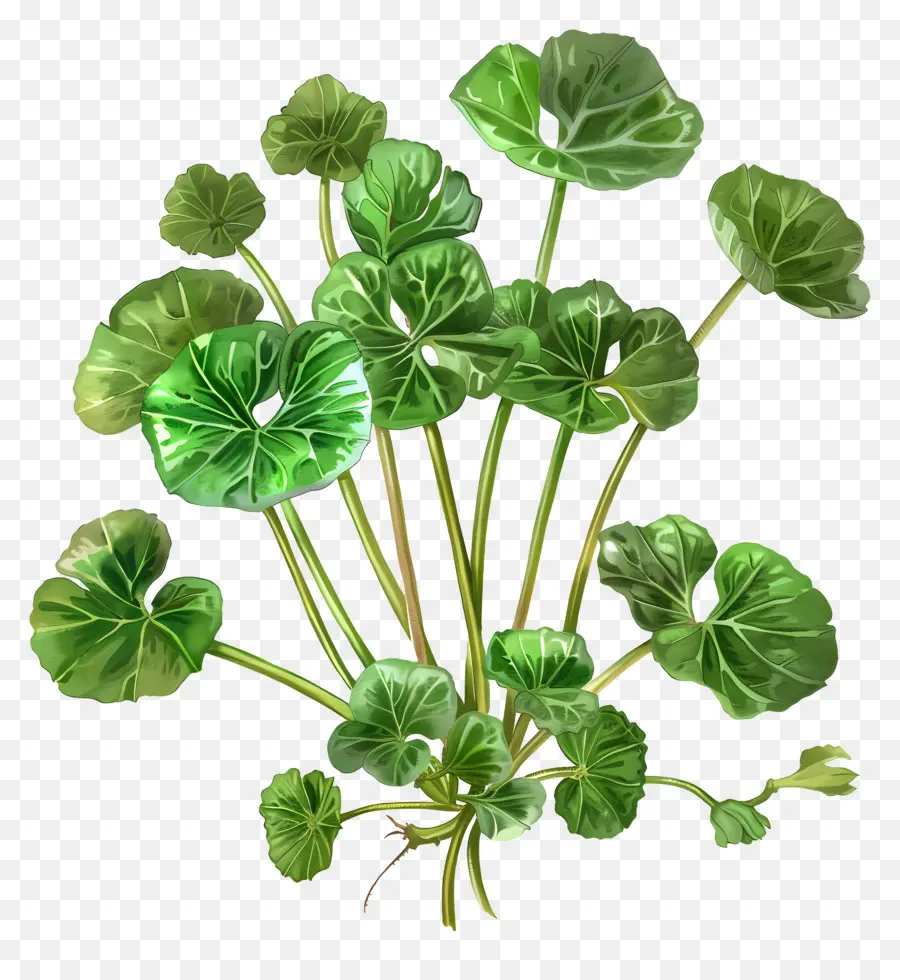 Centella Asiática，Hojas Verdes PNG