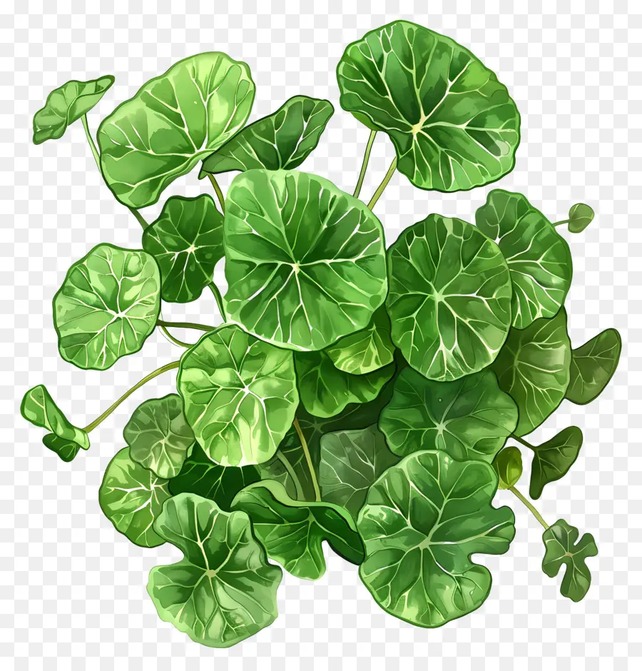 Centella Asiática，Hojas Verdes PNG