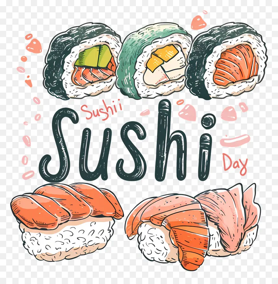 Día Internacional Del Sushi，Sushi PNG