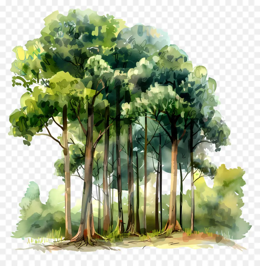 árboles Forestales，Bosque PNG